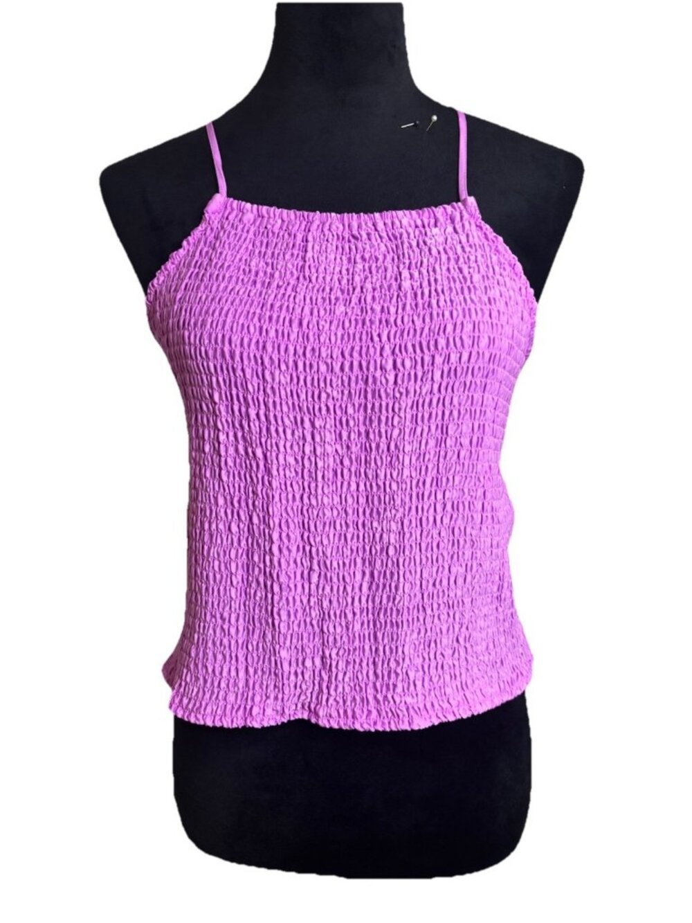 NWT A New Day Purple Smocked Tank Top Size Small
